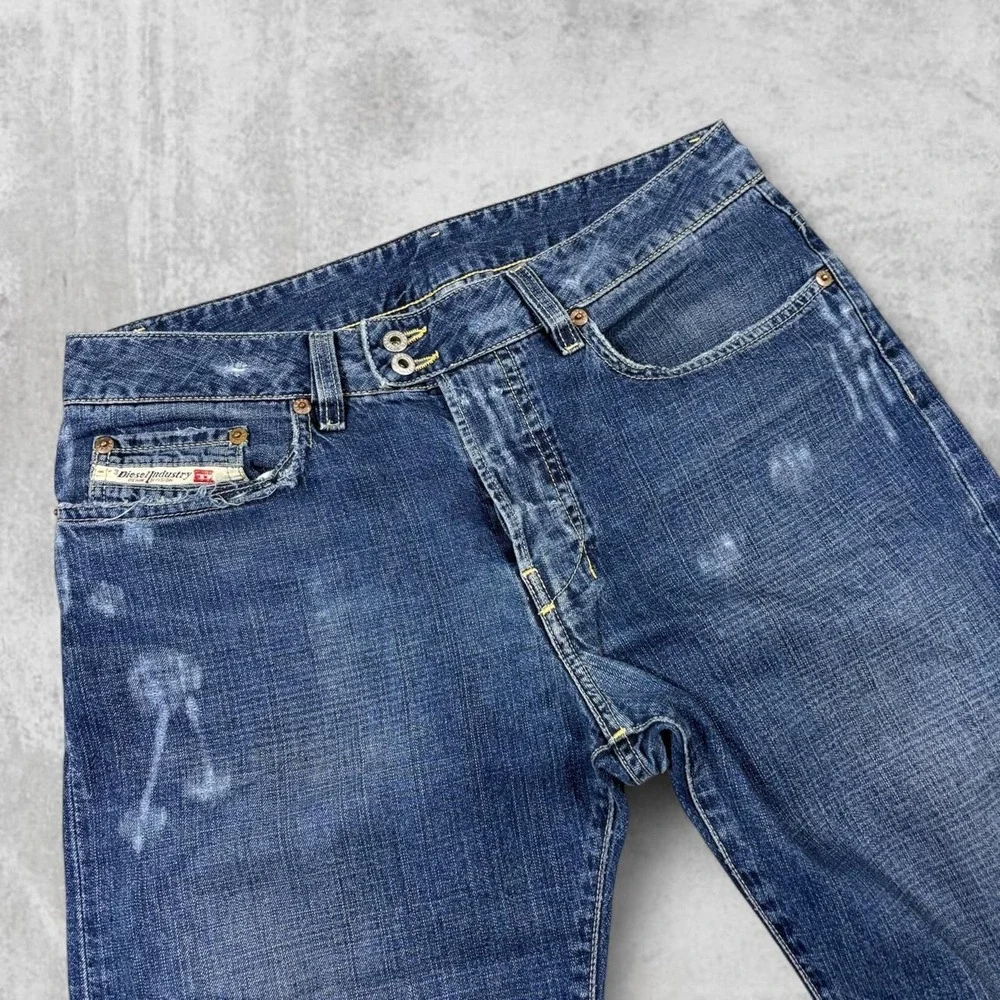 Vintage Diesel Button Fly Straight Leg Bootcut Denim Jeans Mens 29 Streetwear